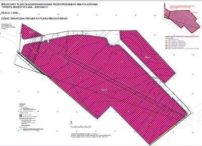 rysunek planu miejscowego Strefa inwestycyjna - Krosno 2